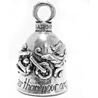 Los mejores  - Guardian Never Ride Faster Than Your Angel Can Fly - Campana de la suerte o llavero